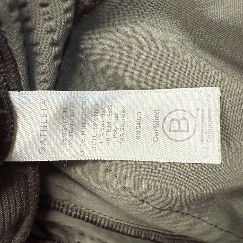 Athleta Textured Brooklyn Jogger Womens 4 Green Athleisure Active Travel Pants - Picture 7 of 8
